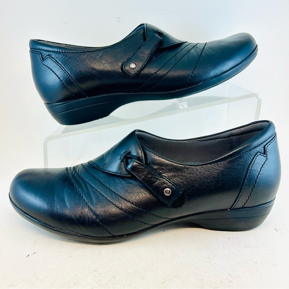 Dansko Black Milled Nappa Franny Loafers 39 8.5 9 - Picture 10 of 11